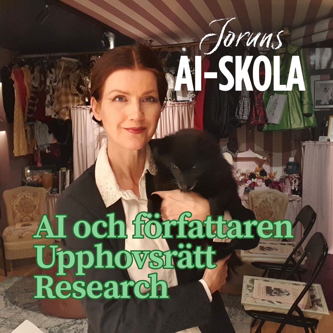 Jorun Modén har tagit fram en gratis AI-skola fö författare och kreatörer.